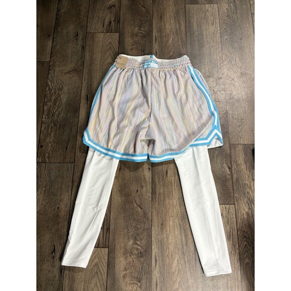 NIKE LEBRON DNA 6" DRI-FIT 3-IN-1 SHORTS PANTS WHITE/BLUE FZ1058-121 Men’s Large - Picture 6 of 12